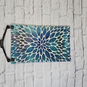 Accent pillow sham water leaf design